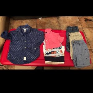 Carters and osh kosh Lot with 1 garanamils top.